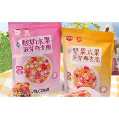 精力沛谷物燕麦脆坚果酸奶水果烘焙燕麦片